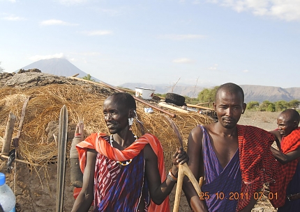 Maasai in Natron