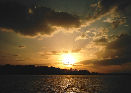 Sunset in Selous Game Reserves
