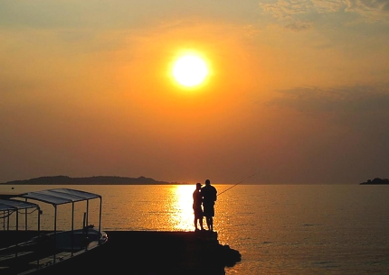 Sunset over Lake Tanganyika