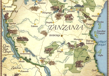 Tanzania Safari Map